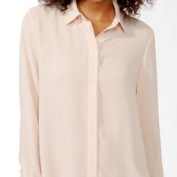Forever 21 Tops - Forever 21 Button Up Sheer Blouse